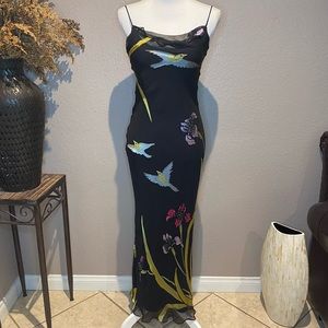 Beautiful vintage sue wong cowl neck dress